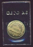 Vatikán DN. "VI. Pál Pápa / XXIII. János Pápa" emlékérem Au (~0.2g) T:1 eredeti csomagolás...