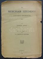 Arany János: In memoriam Széchenyi németül, Molnárok lapja Budapest 1908. 11p. rossz állapotban