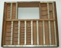 cca 1900 Németország: Göbel pénzszámoló-kazetta / Coin counting box