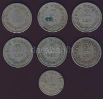 Románia 1924 1L (1x), 2L (6x) T: vegyes / mixed