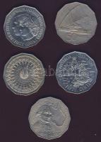 Ausztrália 1970-1988. 50c (5x) T:vegyes