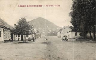 Szepesremete main street with Hotel