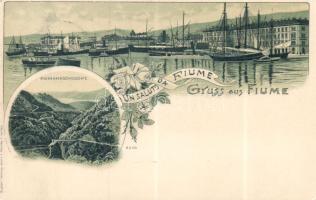 1899 Fiume litho