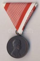 1916 Bronz Vitézségi Érem "Fortitudini - IV.Károly" mellszalaggal T:2+