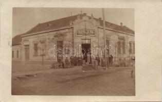Becskerek the grocery shop of Pál Oszvald (postcard signed and sent by the owner) photo