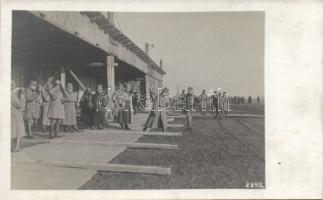 Charles IV visits a K.u.K. aircraft regiment in 1916, photo