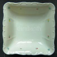 Virágmintás Zsolnay salátástál / Zsolnay chinaware 24x24 cm