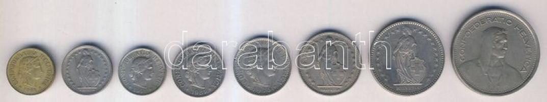 Svájc 1968. 1Fr, 5Fr + 1971. 5R + 1974. 1/2Fr + 1975. 20R + 1981. 10R + 1984. 5R + 1987. 2Fr T:2,3