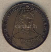 1987. "MÉE - Erzsébet királynő" matt Br emlékérem T:1