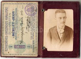 1896 Arcképes bérlet az ezredéves kiállításra