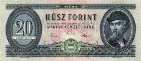 1969. 20Ft (6x) közte sorszámkövetéssel is! T:I,I-