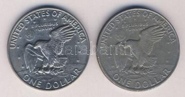 USA 1972-1974. 1$ "Eisenhower" (2x) T:3