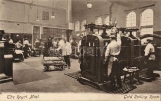 London the Royal Mint Gold Rolling Room interior