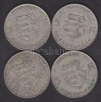 1947. 5Ft Ag (4x) "Kossuth" T:3