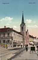 Nagyvárad nunnery with the shop of Ferenc Voszka