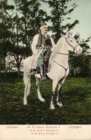 Nicholas I of Montenegro on horseback in Cetinje