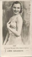 1932 Miss Denmark on Turkish postcard