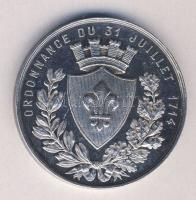 Lillei Kereskedelmi és Iparkamara becsületes munkavégzés adományozása Ag, sign: A. Borrell / 22.5g T...