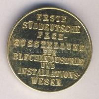 Stuttgart DN. 1900. Első dél-németországi szakmai kiállítás aranyozott Ag emlékérem / 9.9g T:PP