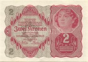 Ausztria/Osztrák-Magyar Bank 1922. 2K + 10K (2x) egymás utáni sorszámúak + 100K (2x) egymás utáni sorszámúak T:I