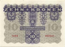 Ausztria/Osztrák-Magyar Bank 1922. 2K + 10K (2x) egymás utáni sorszámúak + 100K (2x) egymás utáni so...