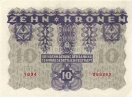 Ausztria/Osztrák-Magyar Bank 1922. 2K + 10K (2x) egymás utáni sorszámúak + 100K (2x) egymás utáni so...