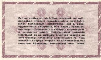1946. 100000AP fehér papír, vízjel nélkül (4x) T:I