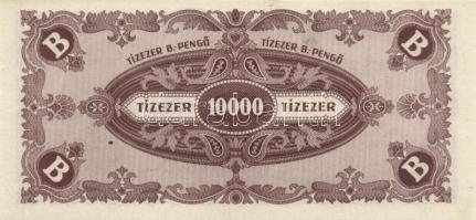 1946. 10000BP(7x) többféle színváltozat (köztük egy vágáshibás, másik eltolódott nyomatú) T:I,I-