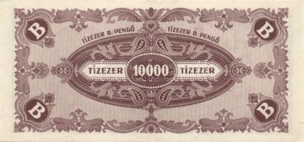 1946. 10000BP(7x) többféle színváltozat (köztük egy vágáshibás, másik eltolódott nyomatú) T:I,I-