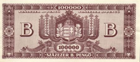 1946. 100000BP(10x) benne színvariánsok T:I-,II+