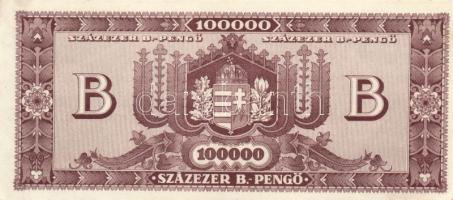 1946. 100000BP(10x) benne színvariánsok T:I-,II+