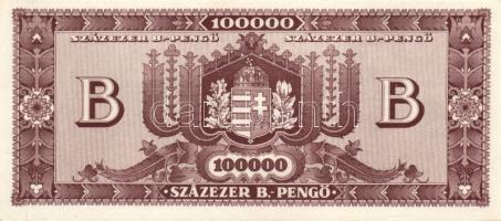 1946. 100000BP(10x) benne színvariánsok T:I-,II+