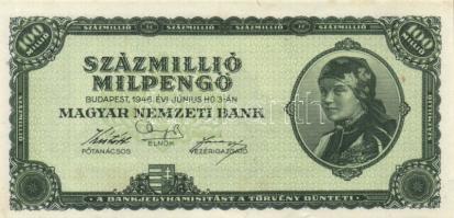 1946. 100.000.000MP (10x) többféle színvariáns közte T:I,I-