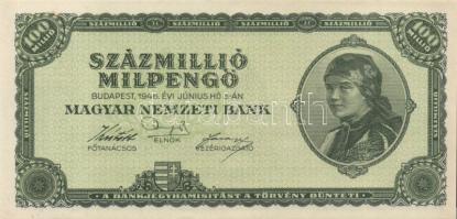 1946. 100.000.000MP (10x) többféle színvariáns közte T:I,I-