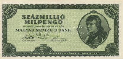 1946. 100.000.000MP (10x) többféle színvariáns közte T:I,I-