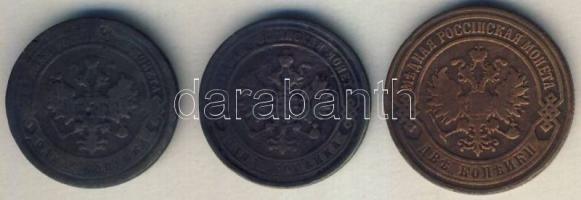 Oroszország 1869-1893. 1k (2x) 1905. 2k T:2-,3