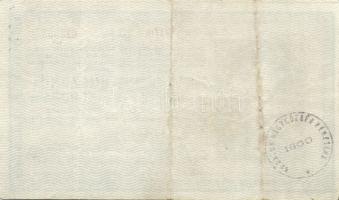 1919. 25K 3000 feletti sorozatszám, 3mm,vízszintes hullámos hátlap és "Budafok Nagyközség Pénzt...