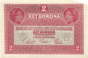 1917. 2K (4x) vízszintes "Deutschösterreich" fny.-sal, egymásutáni sorszámokkal T:I-