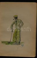 1929 Emlékkönyv jó rajzokkal / Memory-book with better drawings