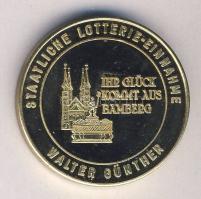 Németország / Bamberg 1988. Szöuli Olimpia aranyozott "Walter Günther-Állami Lottó" emléké...