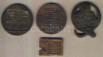 DN. 4db klf Qualitas Galéria bronz plakett T:2