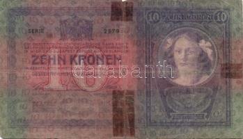 1913. 20K I.kiadás + 20K II.kiadás vízszintes "Deutschösterreich" felülnyomással T:III + 1...