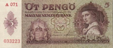 1930. 20P + 1936. 10P (2x) + 1939. 5P (2x) T:IV,II,III,