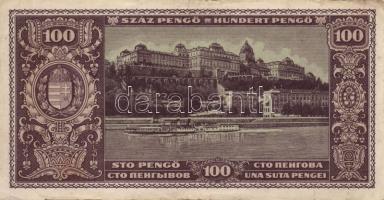 1945. 100P (2x) III,III- + 500P (3x) egyik hátoldalán orosz "P" betű helyett magyar "...