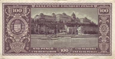 1945. 100P (2x) III,III- + 500P (3x) egyik hátoldalán orosz "P" betű helyett magyar "...