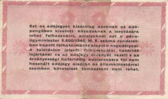 1946. 10.000AP + 50.000AP (2x) főtípus és fehér papíros papírránccal + 100.000AP eltolódott elő- és ...
