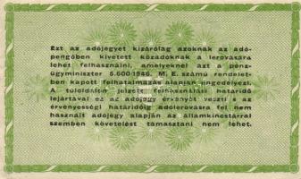 1946. 10.000AP + 50.000AP (2x) főtípus és fehér papíros papírránccal + 100.000AP eltolódott elő- és ...
