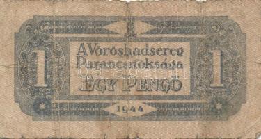 1944. Vörös Hadsereg kiadások, teljes sor! 1P (2x) egyiknél a hátoldali kép kisebb + 2P (2x) + 5P (2...