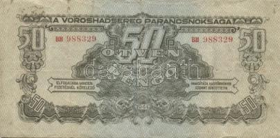 1944. Vörös Hadsereg kiadások, teljes sor! 1P (2x) egyiknél a hátoldali kép kisebb + 2P (2x) + 5P (2...