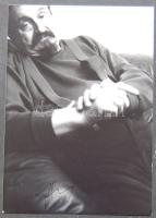 Féner Tamás (1938): Segesdy György szobrász, filctollal jelzett vintage fotó 10x15 cm